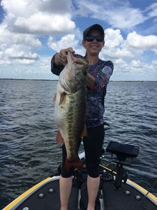 Its moments like this! She holds her new PB.